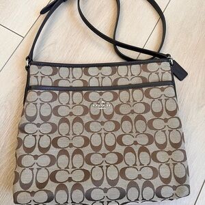 Coach Brown Signature Crossbody Bag